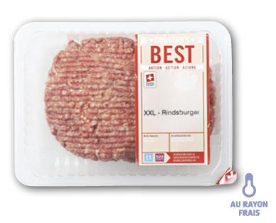 COUNTRY'S BEST Steaks hachés XXL de bœuf