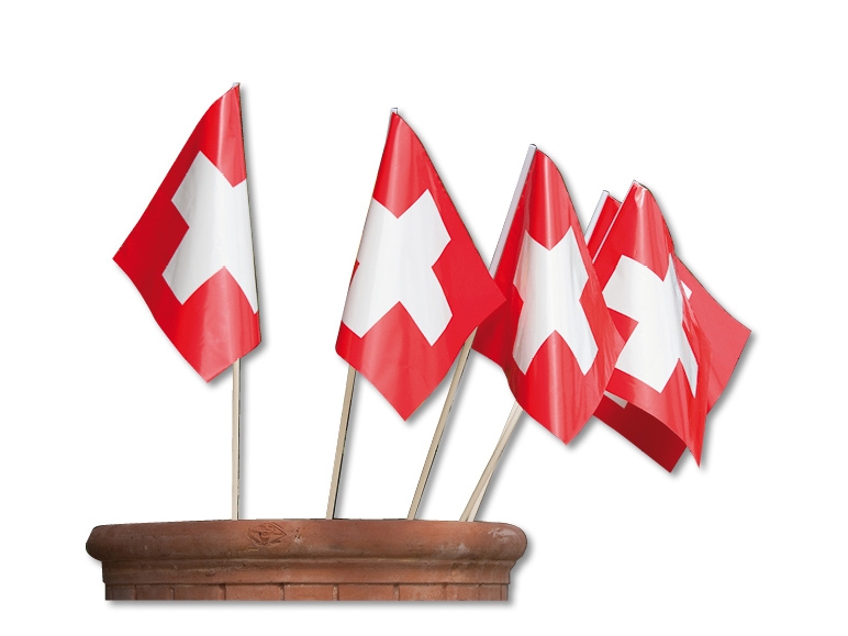 Drapeaux en plastique, lot de 5