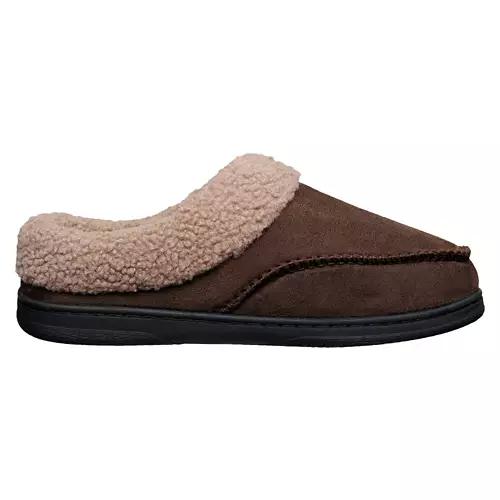 Men's Memory Foam Slippers - Brown, 9