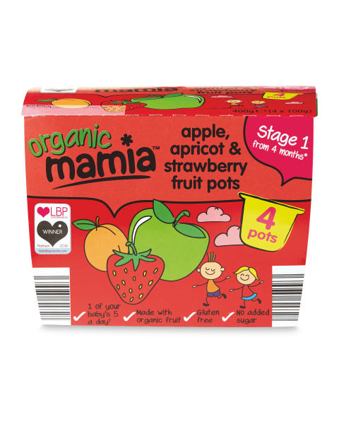 Apple Apricot & Strawberry Pots