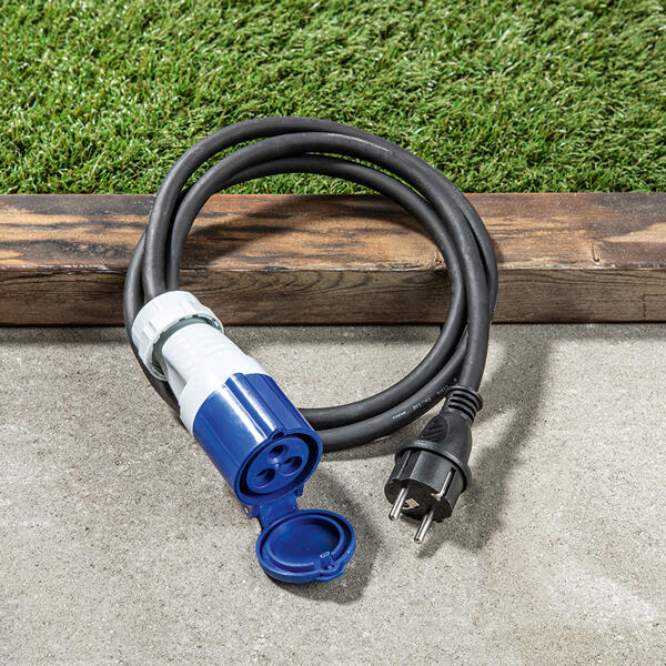 CEE-Kupplung 1,5 m mit Schutzkontaktstecker