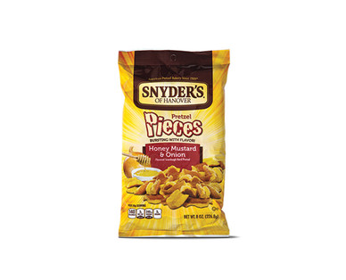 Snyder's of Hanover Hot Buffalo Wing or Honey Mustard & Onion Pretzel Pieces