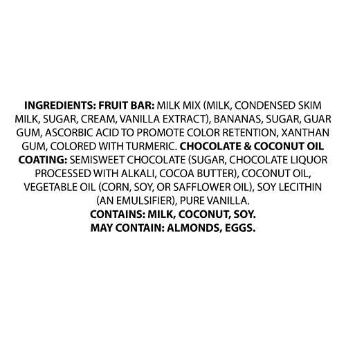Creamy Banana Dark Chocolate Covered Fruit Bars, 4 count