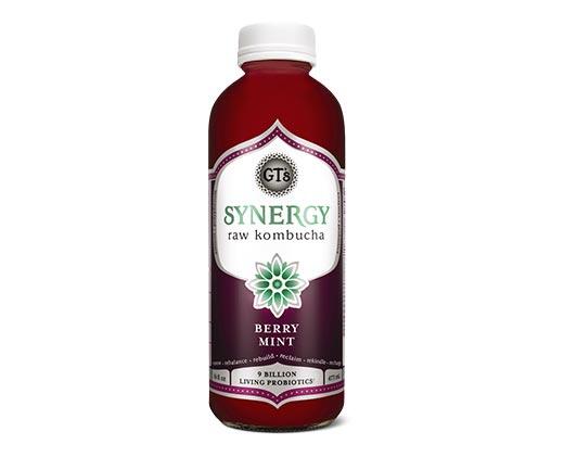 GT's Living Foods 
 Berry Mint or Island Bliss Kombucha
