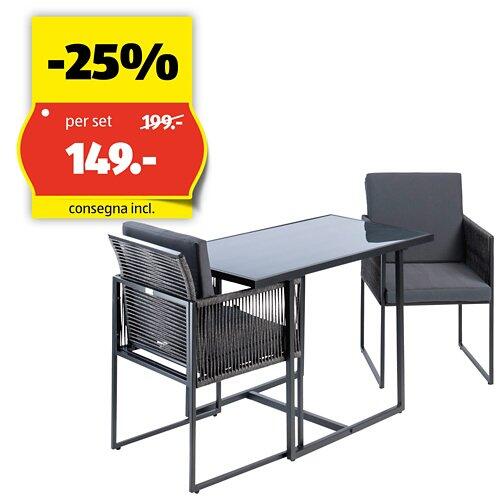 BELAVI Set lounge, 3 pezzi