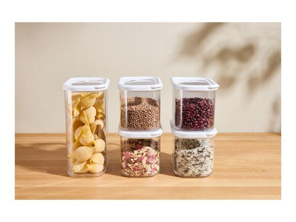 Silvercrest White Food Storage Containers - 5 Pack