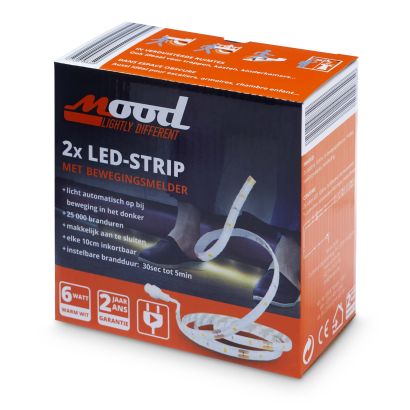 Ledstrips met bewegingsmelder, 2 st.