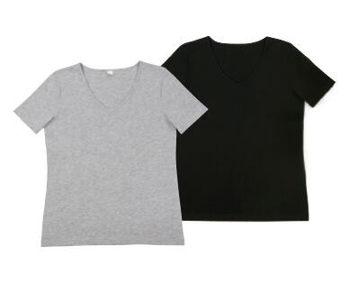 T-shirt da donna in cotone BIO, 2 pezzi