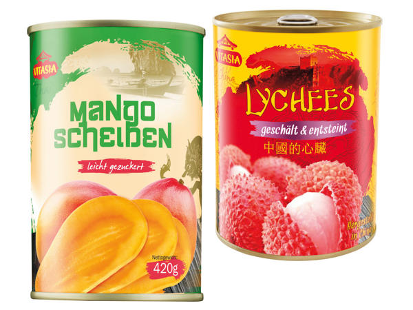 Vitasia Mango Scheiben oder Litschis