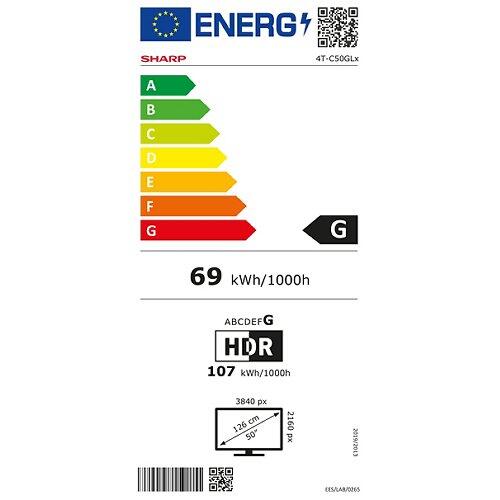 SHARPSHARP 4K Ultra HD LED Google TV™ 50" (126 CM) GL4160E