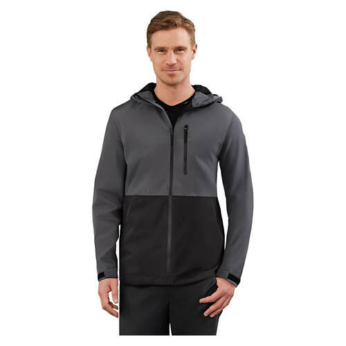 Men's Rain Jacket - Gray, XL