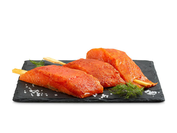 Brochettes de saumon ASC