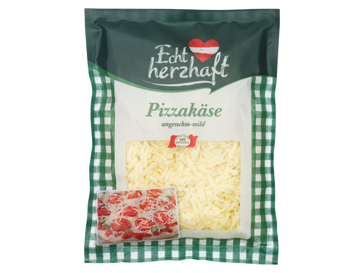 ECHT HERZHAFT Pizza- oder Gratinkäse