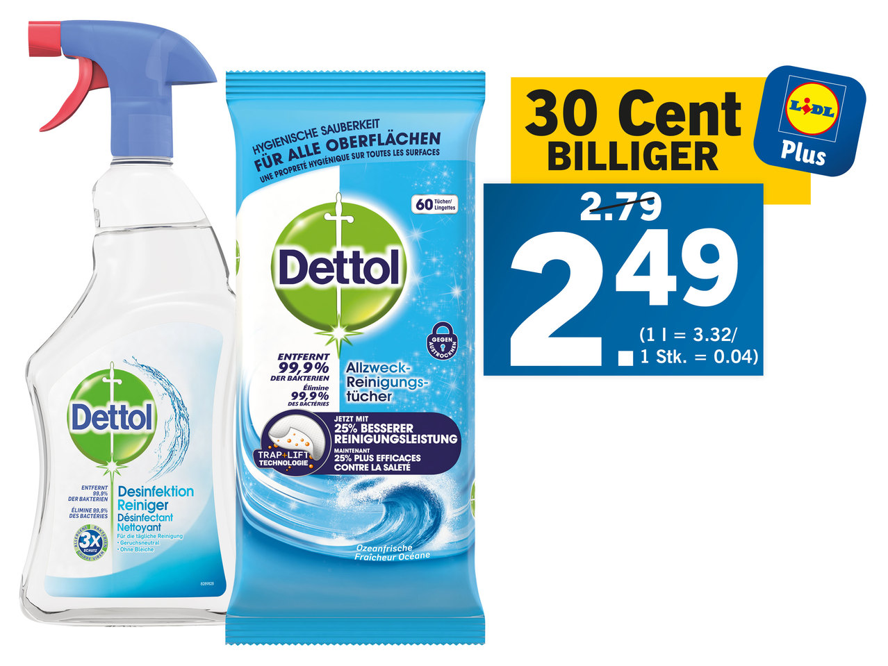 DETTOL Allzweckreiniger/Reinigungstücher