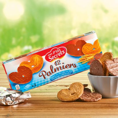 Palmiers met melkchocolade