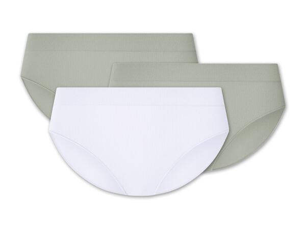 Damen Ripp-Slip, 3 Stück