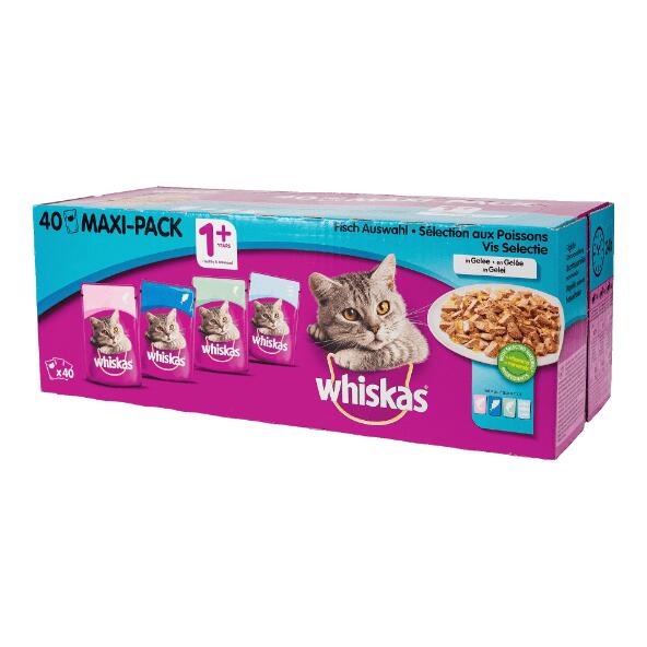 WHISKAS(R) 				Nourriture pour chats, 40 pcs