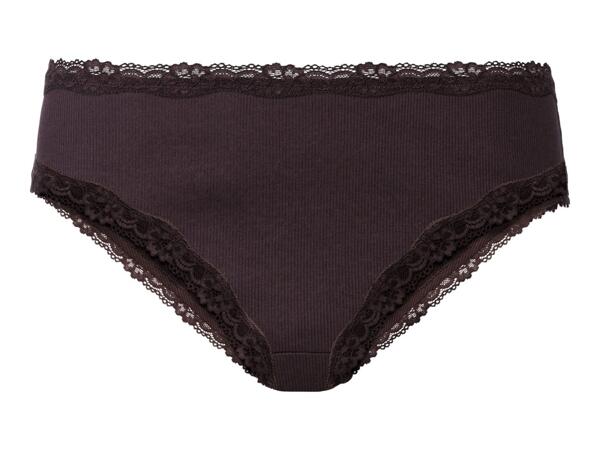 Esmara Ladies' Lace Trim Briefs - 5 Pack