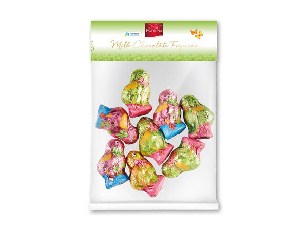 Små chokoladefigurer