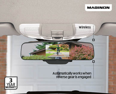 Wireless Rear View Mirror with Reversing Camera