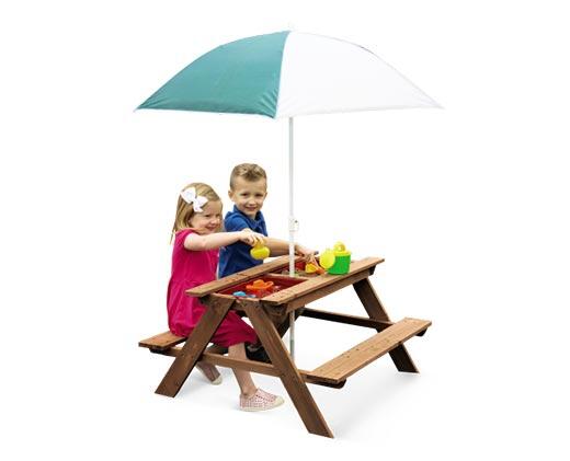 Bee Happy 
 3-in-1 Wooden Picnic Table