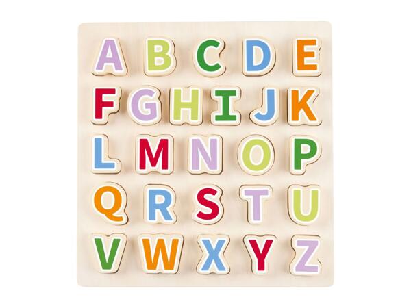 Playtive Wooden Alphabet Puzzle - 27 Piece Set