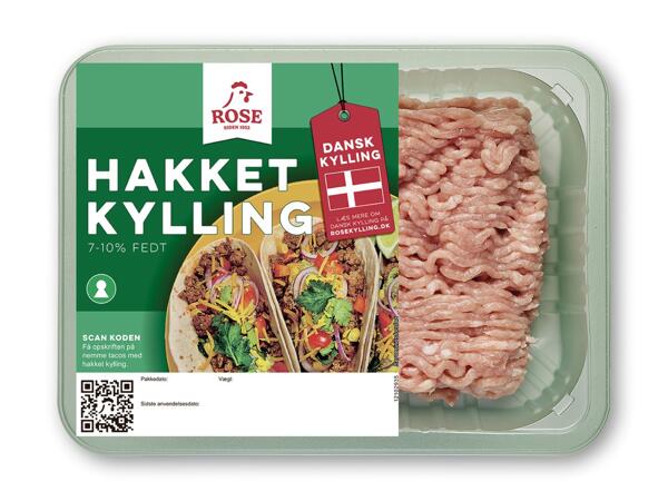 MADVÆRKET/ROSE Hakket kylling eller grise- og kalvekød
