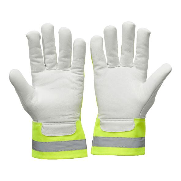 TOPCRAFT(R) 				Gefütterte Arbeitshandschuhe mit Leder