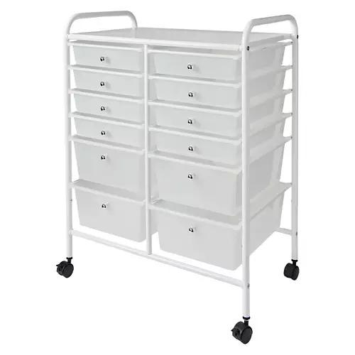 12 Drawer Rolling Cart
