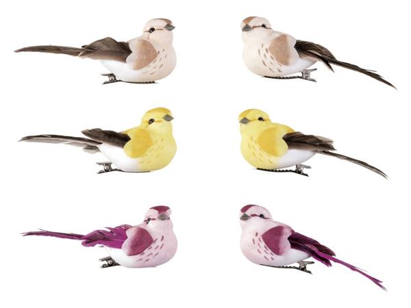 Decorative clips, 6 pieces