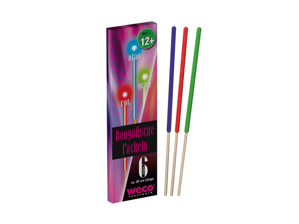 Feux de Bengale, lot de 6