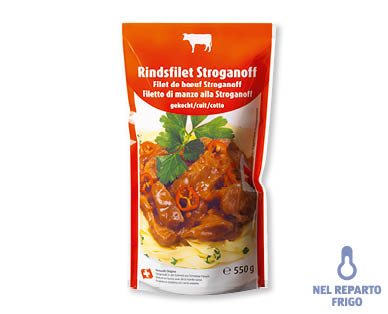 Filetto di manzo alla Stroganoff