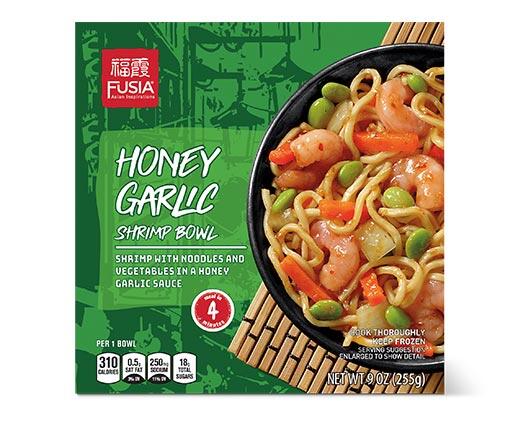 Fusia Asia Inspirations Garlic Shrimp or Garlic Chicken Bowl