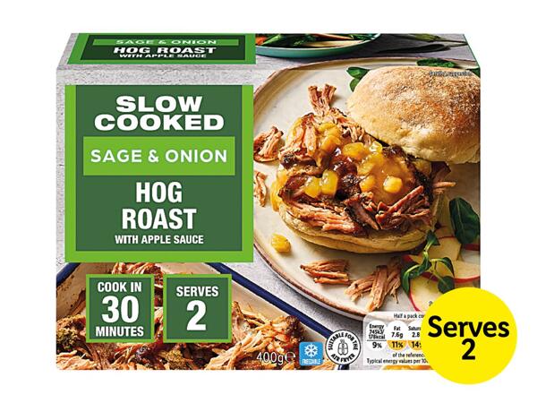 Slow Cooked Sage & Onion Hog Roast with Apple Sauce