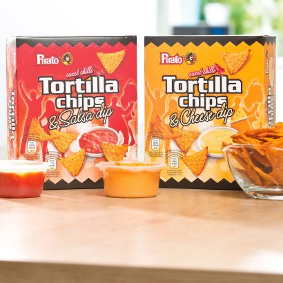 Tortillachips mit Dipsauce
