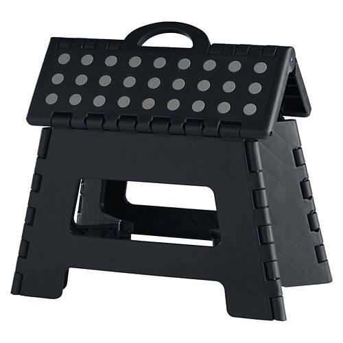 Folding Step Stool, Gray