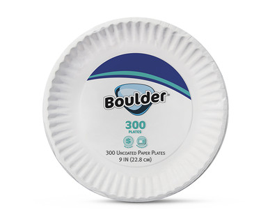 Boulder 300 ct. Uncoated Paper Plates