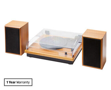 Turntable with Speakers
