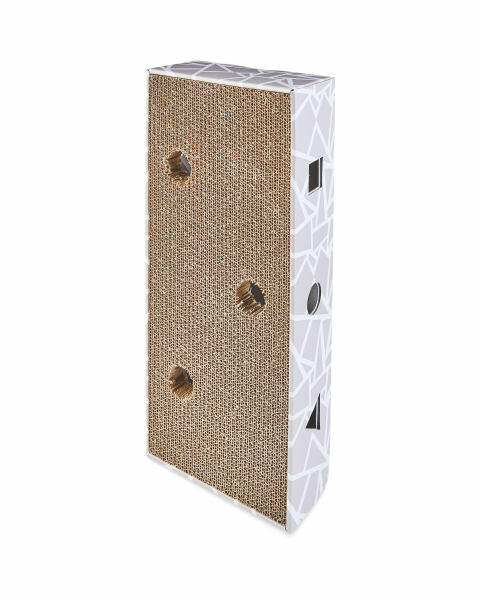 Grey Geo Cardboard Cat Scratcher