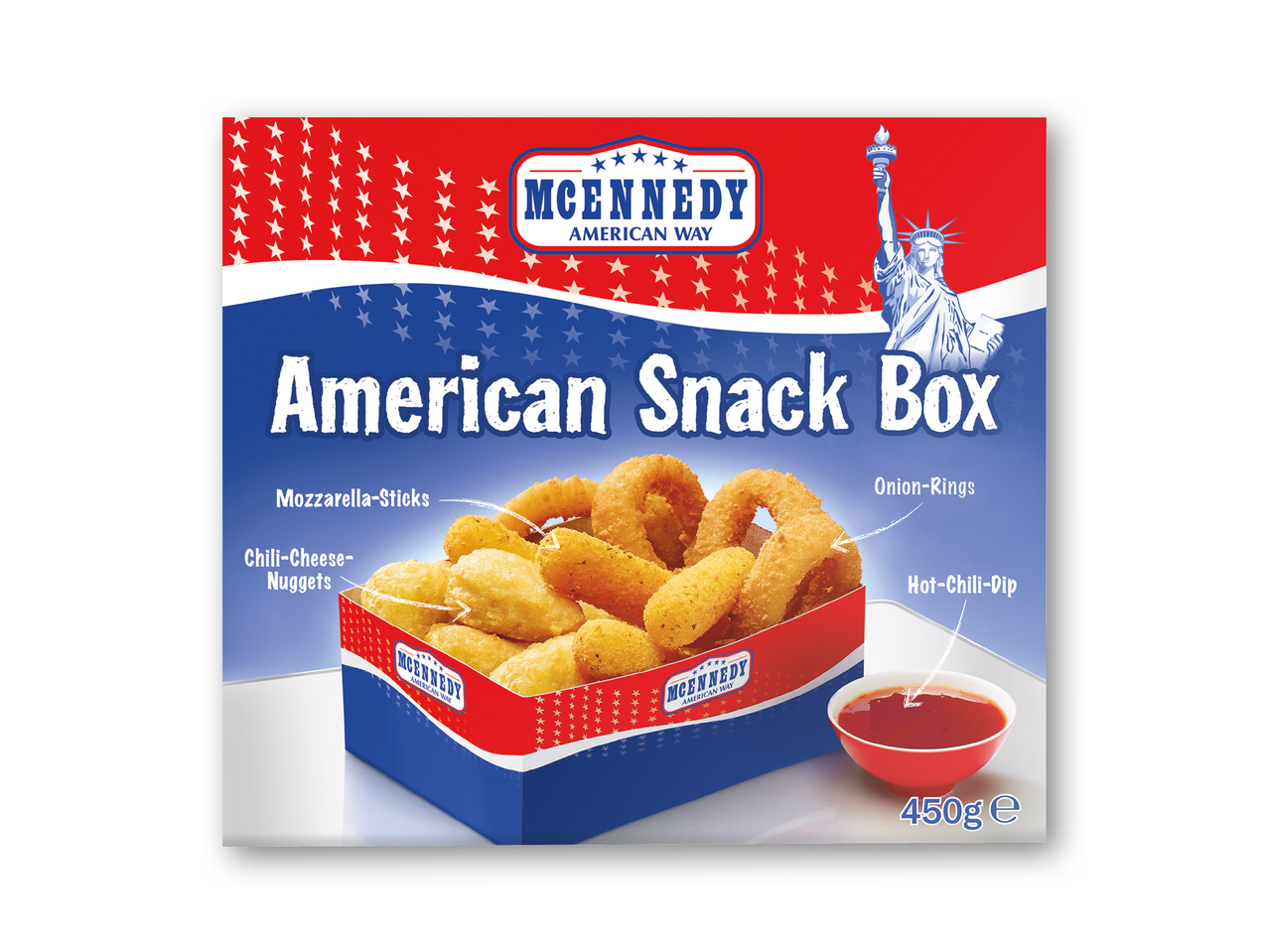 American style snack box