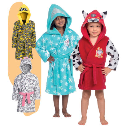 Peignoir en fleece pour enfants