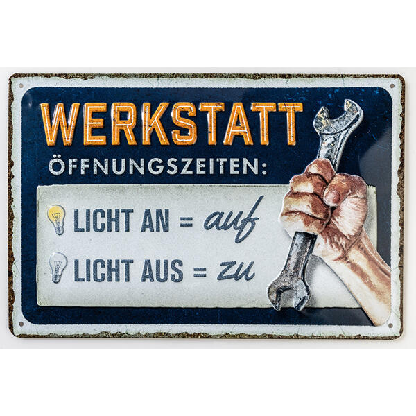 Retro-Metallschild "Home Kollektion"