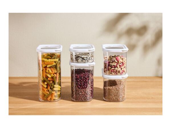 Silvercrest White Food Storage Containers - 5 Pack