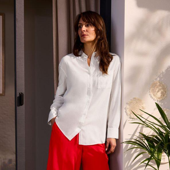 UP2Fashion(R) 				Blouse in linnen/viscose
