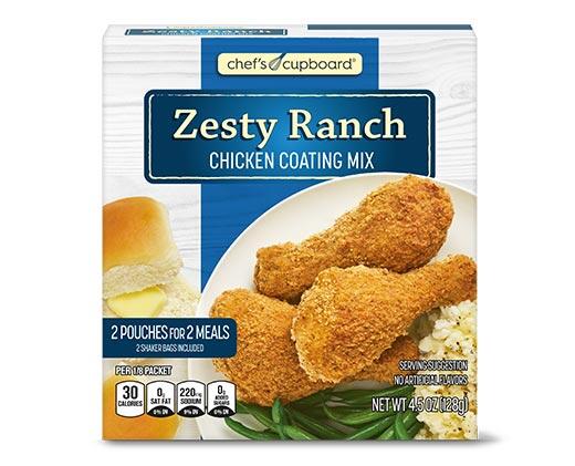 Chef's Cupboard Chicken Coating Zesty Ranch or Honey Bourbon