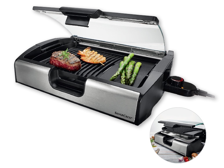 SILVERCREST KITCHEN TOOLS 1,800W Tabletop Grill