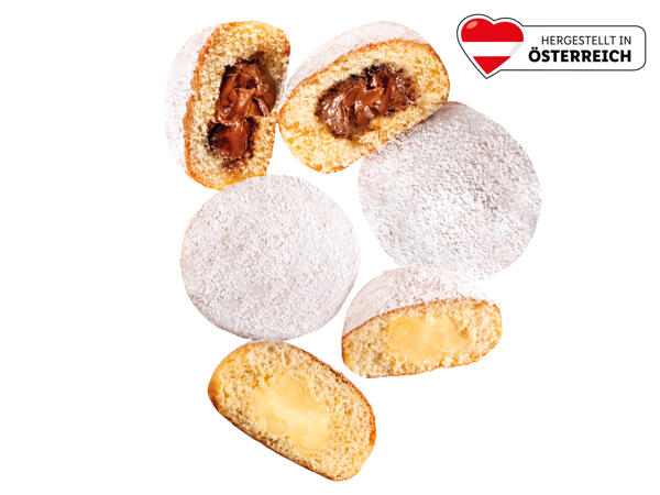 Nougat-/ Vanillekrapfen 3er