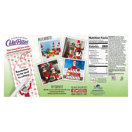 Elf on the Shelf Christmas Cakebites, 4 count