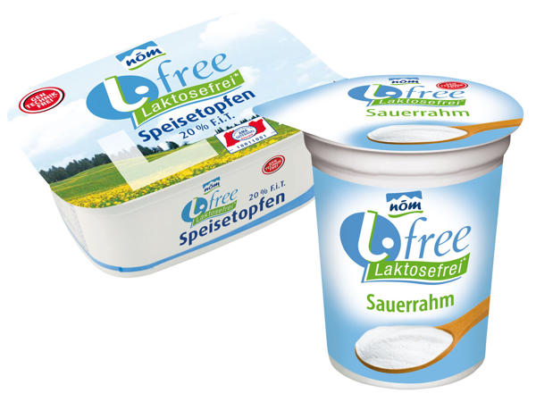 NÖM Laktosefreier Sauerrahm oder Topfen