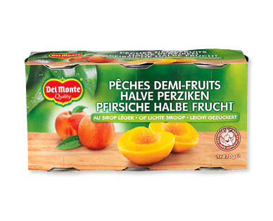 Moitiés de pêches DEL MONTE